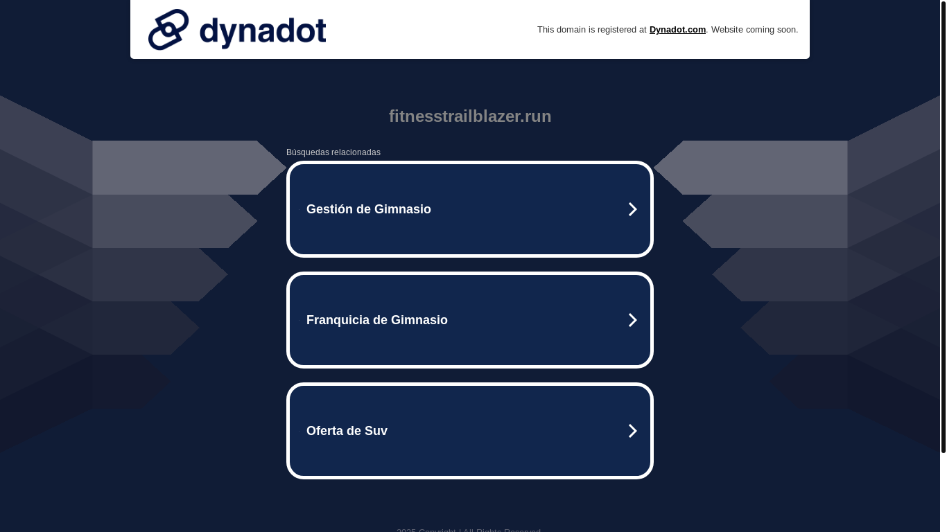 website screenshot of https://fitnesstrailblazer.run/