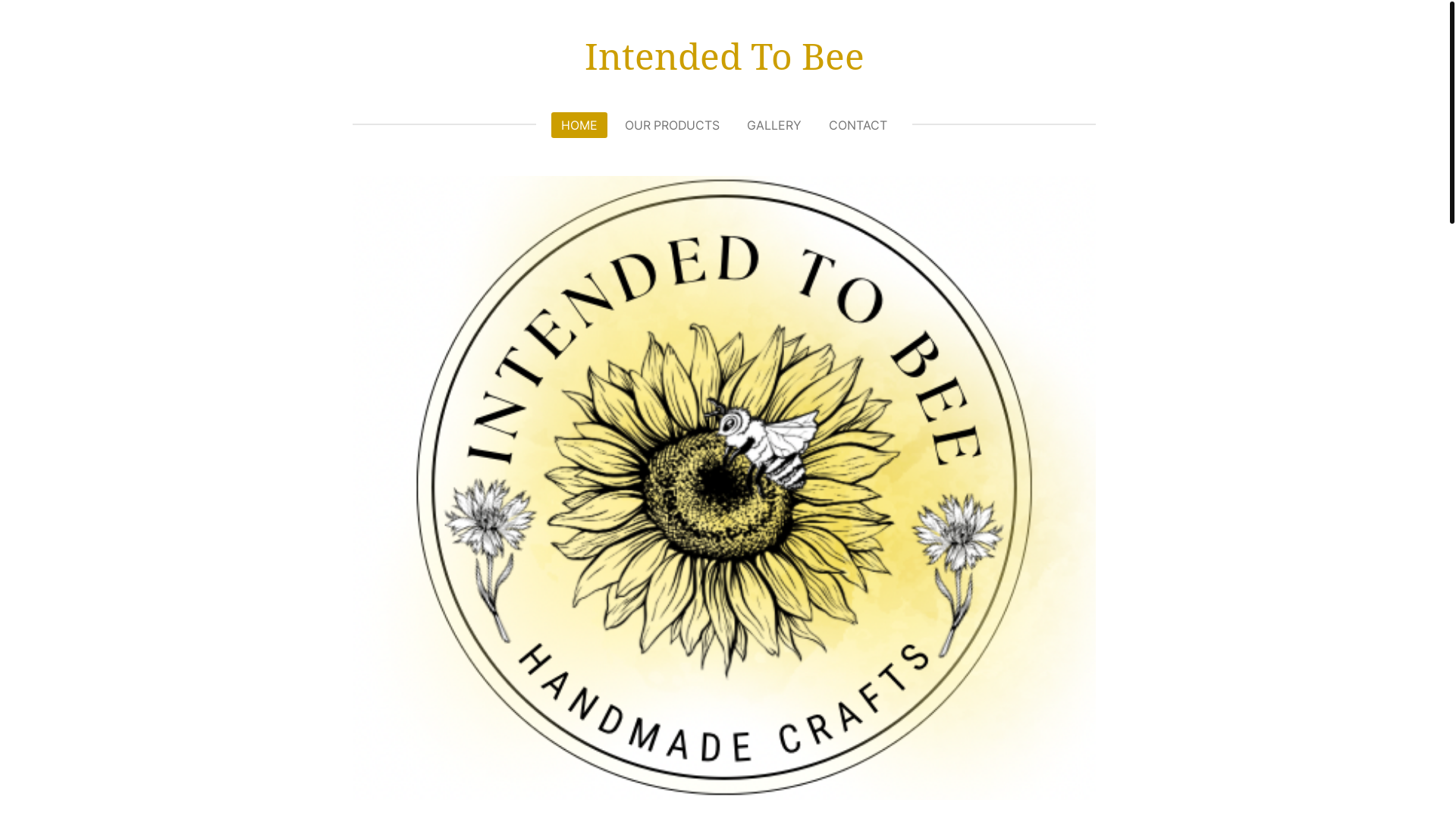 website screenshot of https://intendedtobee.com/
