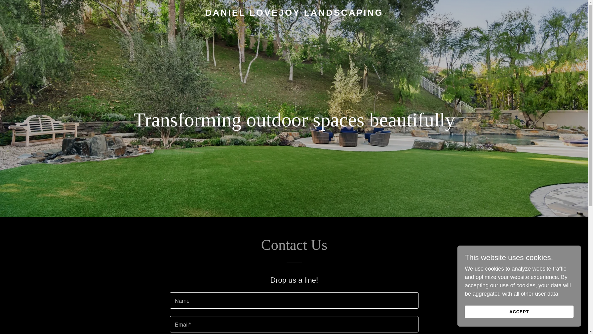 website screenshot of https://lovejoylandscapinggroveland.com/