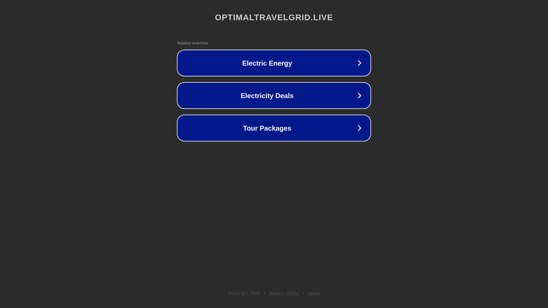 website screenshot of https://optimaltravelgrid.live/