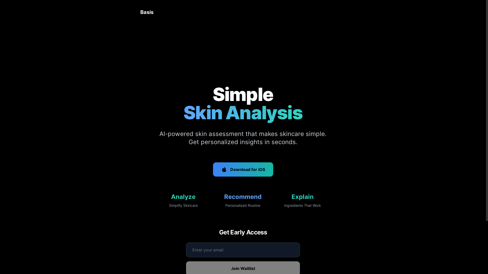 website screenshot of https://ai-skin-analysis.pages.dev/