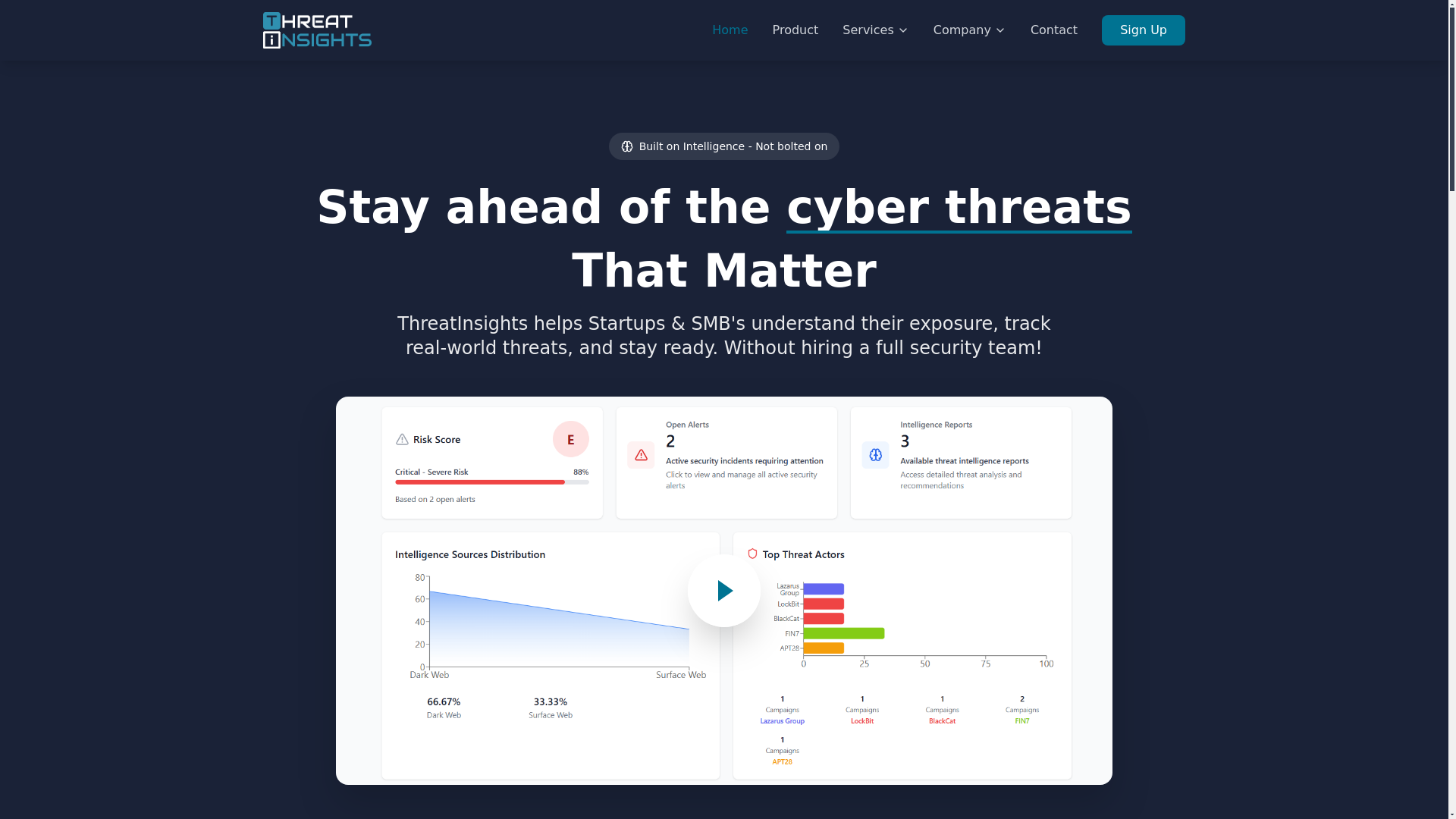 website screenshot of https://threatinsights.uk/