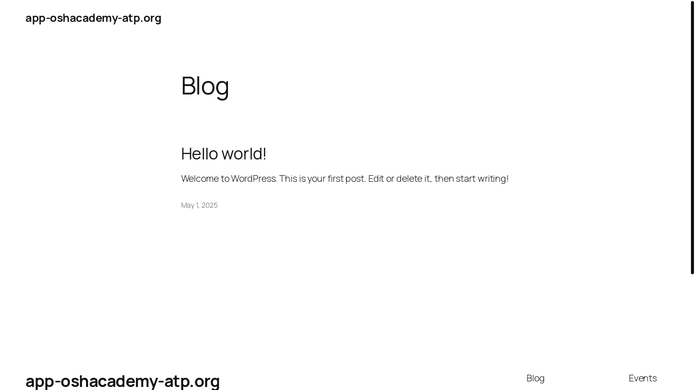 website screenshot of https://app-oshacademy-atp.org/