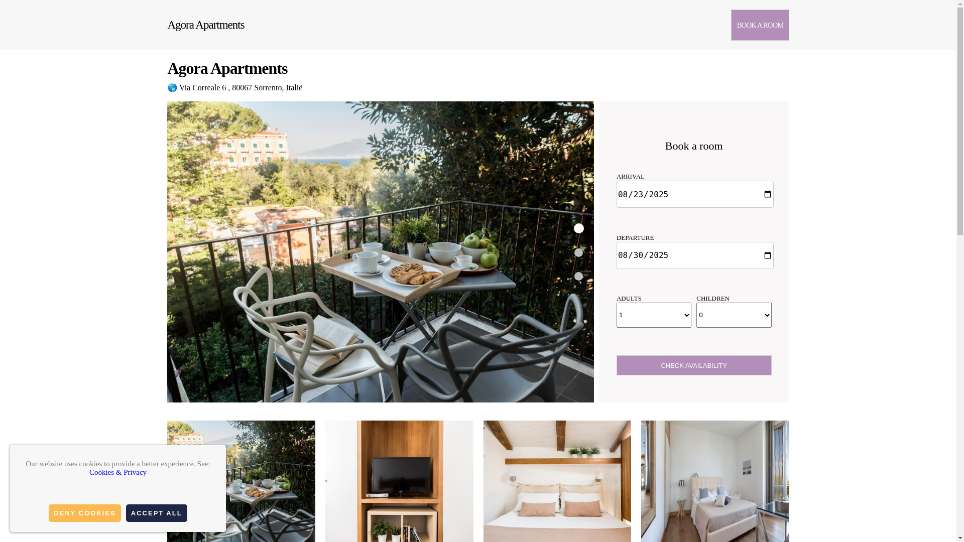 website screenshot of https://agora-apartments.com.es/