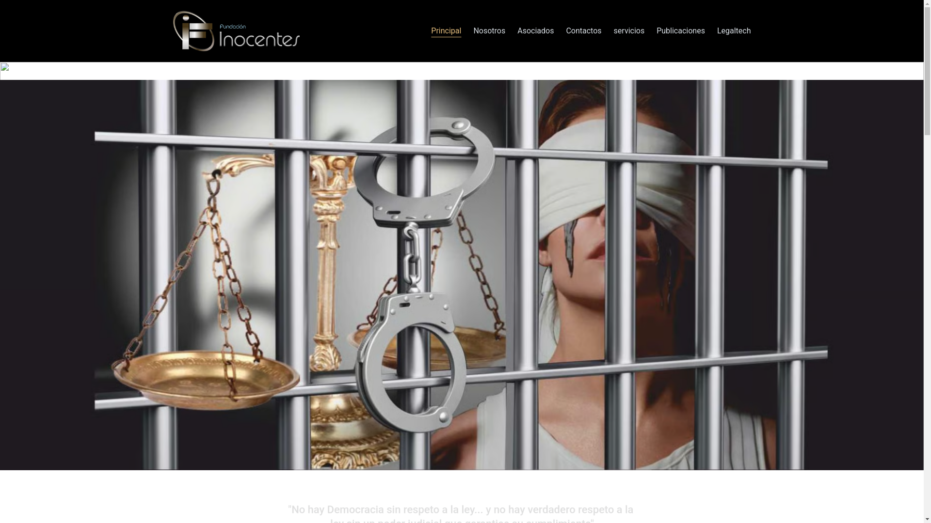 website screenshot of https://fundacioninocentes.online/