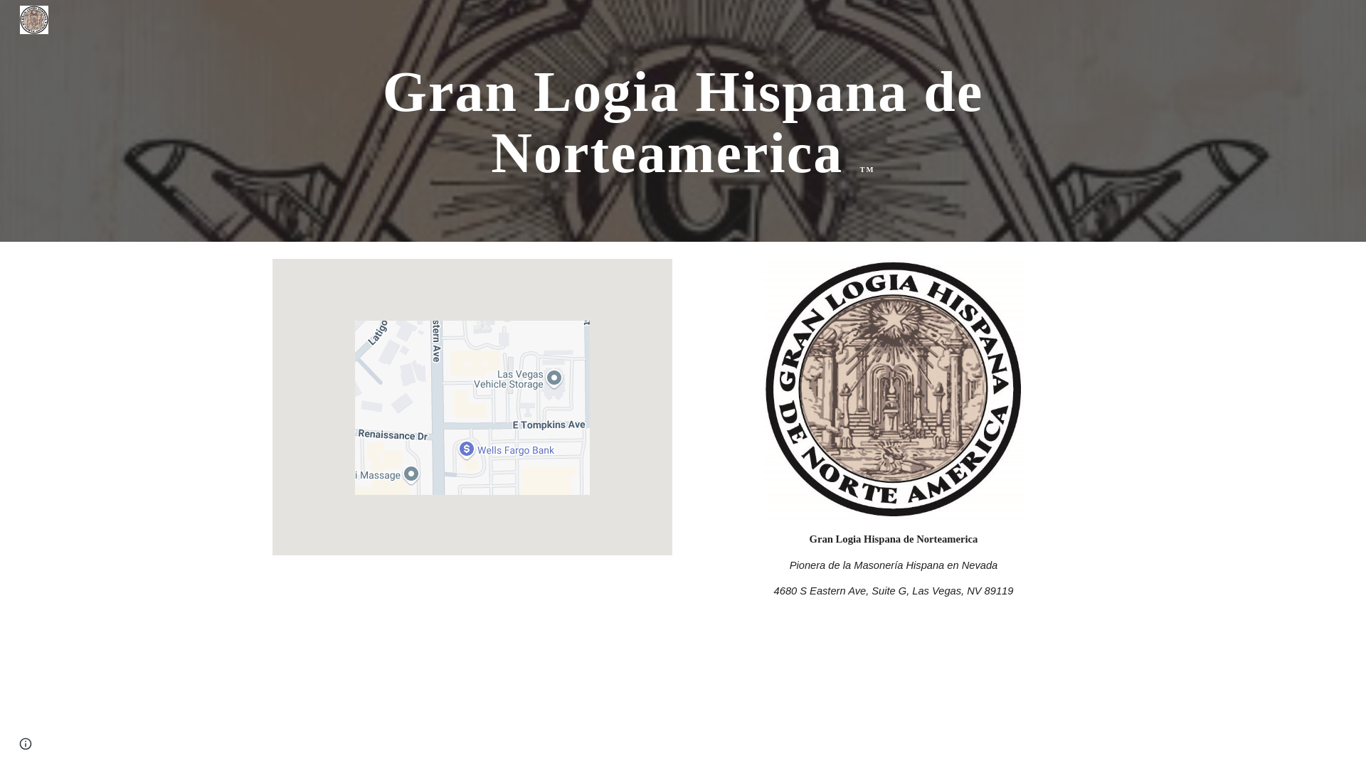 website screenshot of https://granlogiahispanadenorteamerica.org/