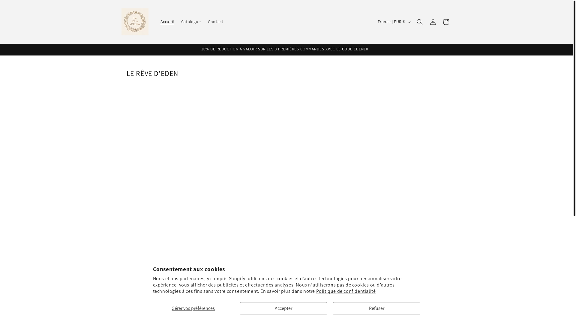 website screenshot of https://lerevededen.fr/