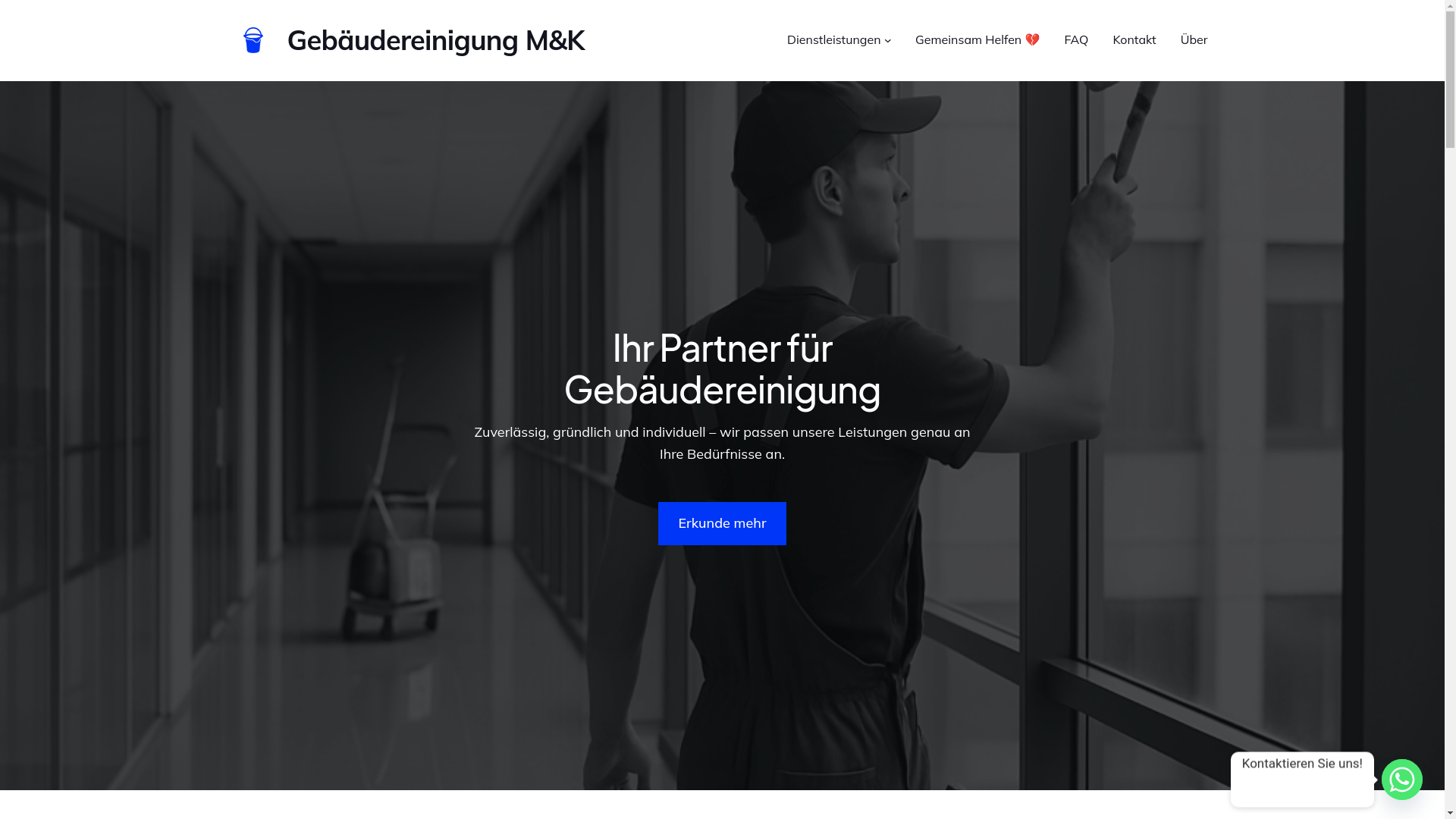 website screenshot of https://mkg-dienste.de/