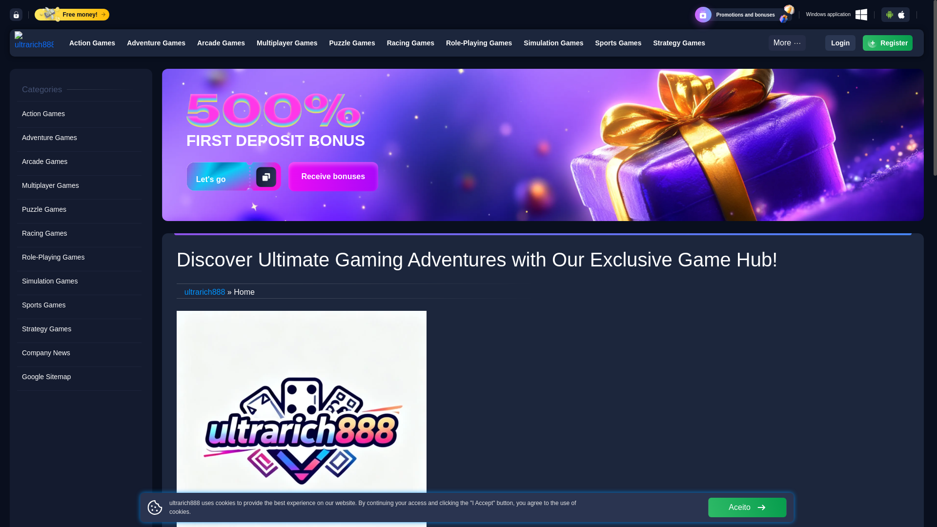 website screenshot of https://8ultrarich888.com/
