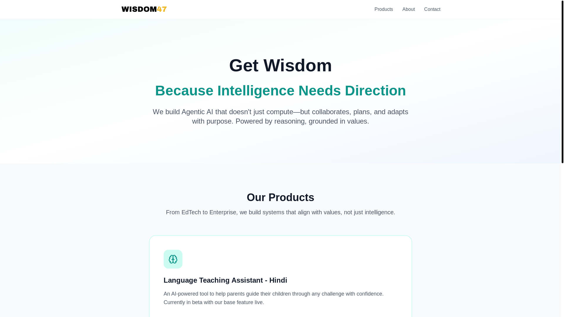 website screenshot of https://wisdom-website.pages.dev/
