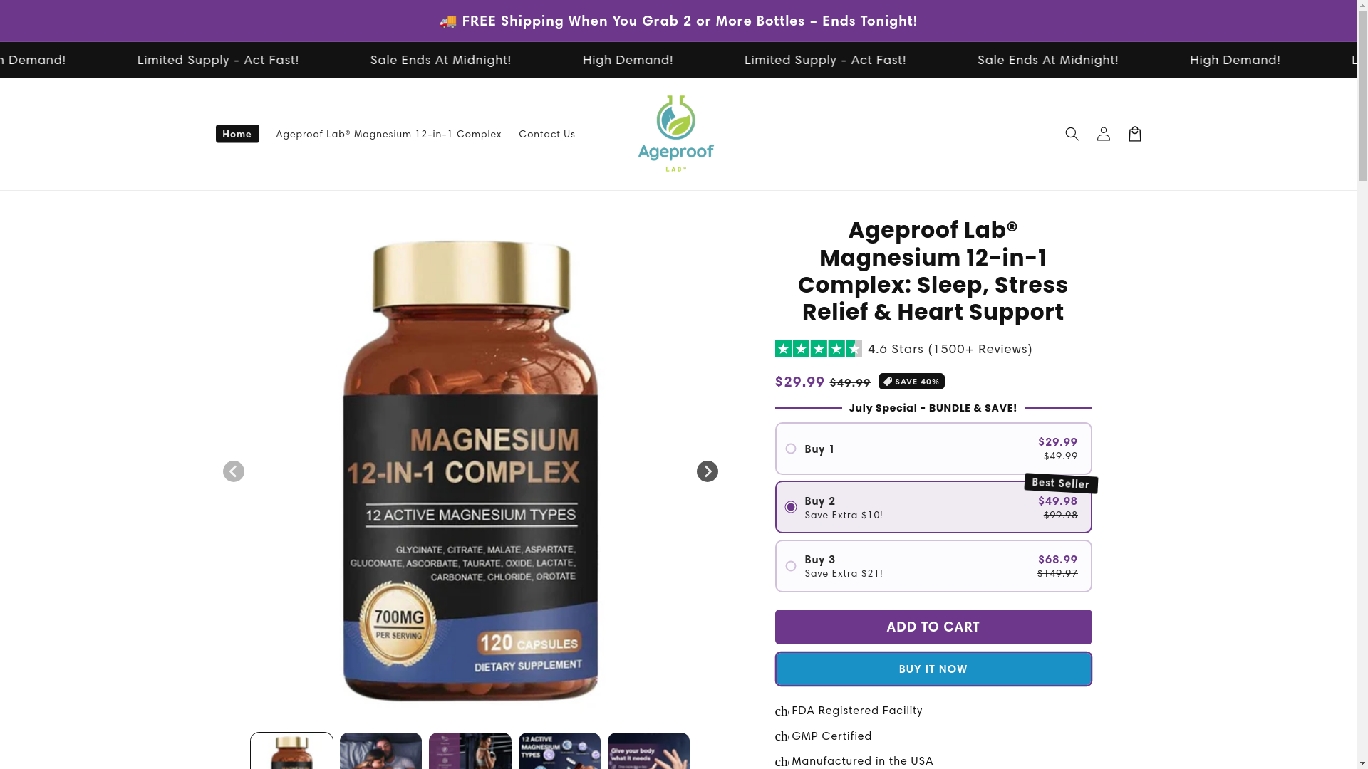 website screenshot of https://shopageproof.com/