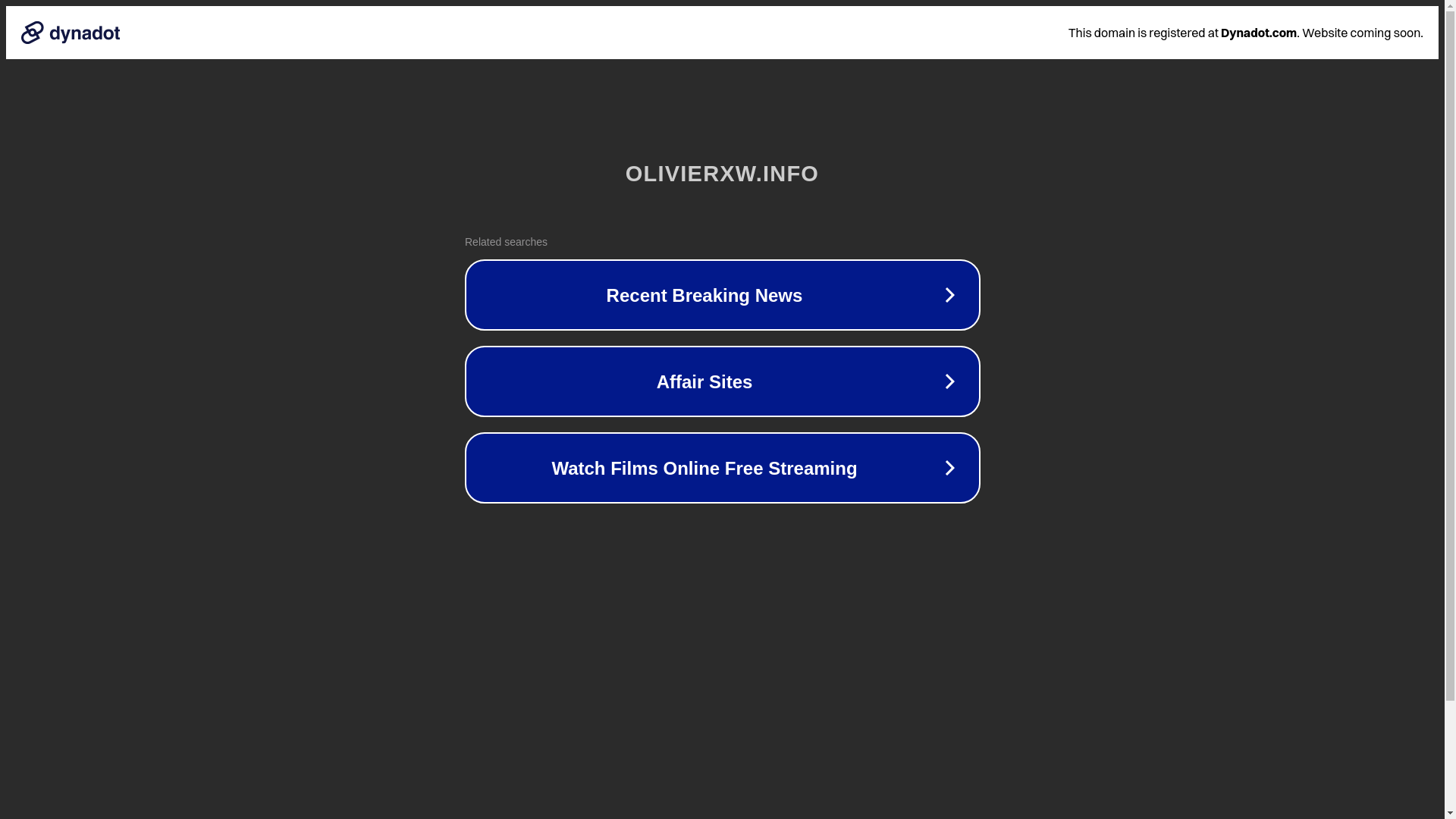 website screenshot of https://olivierxw.info/