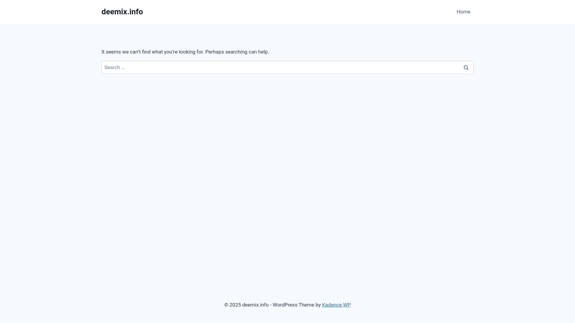 website screenshot of https://deemix.info/