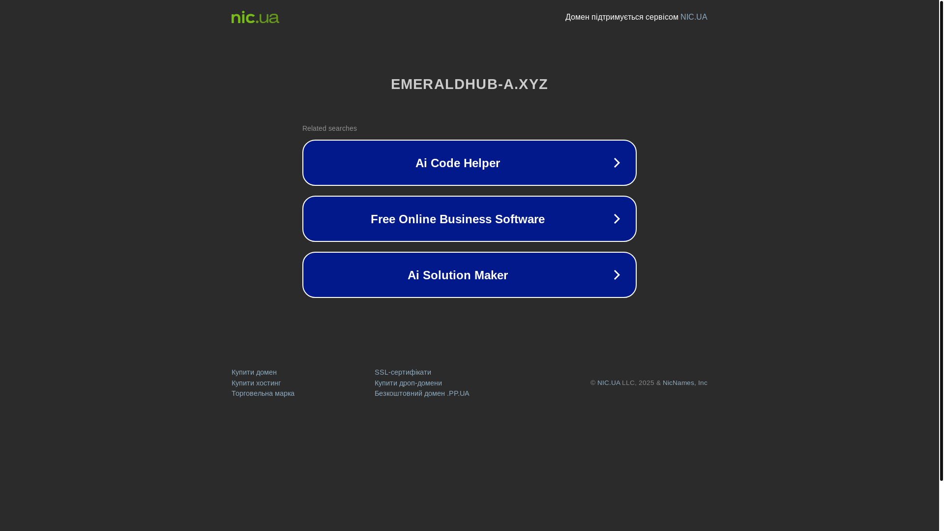 website screenshot of https://emeraldhub-a.xyz/
