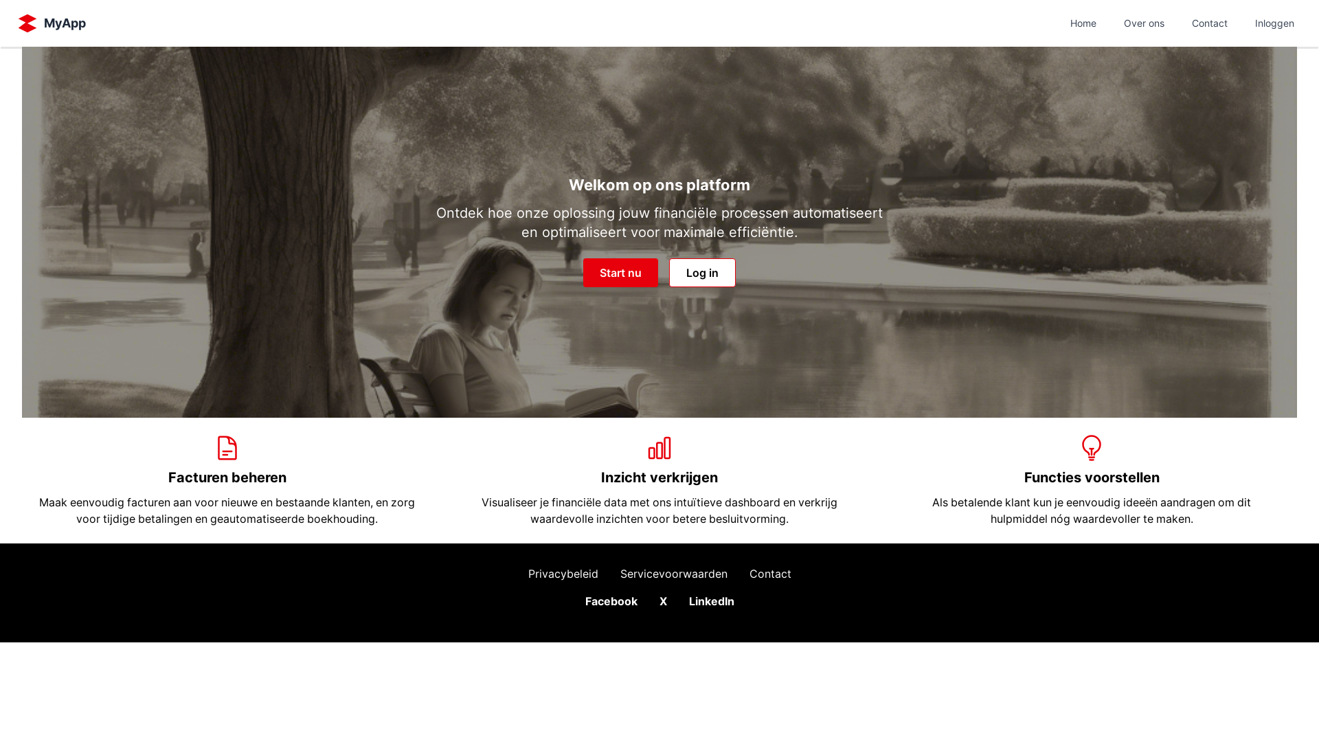 website screenshot of https://factuurverstuur.nl/