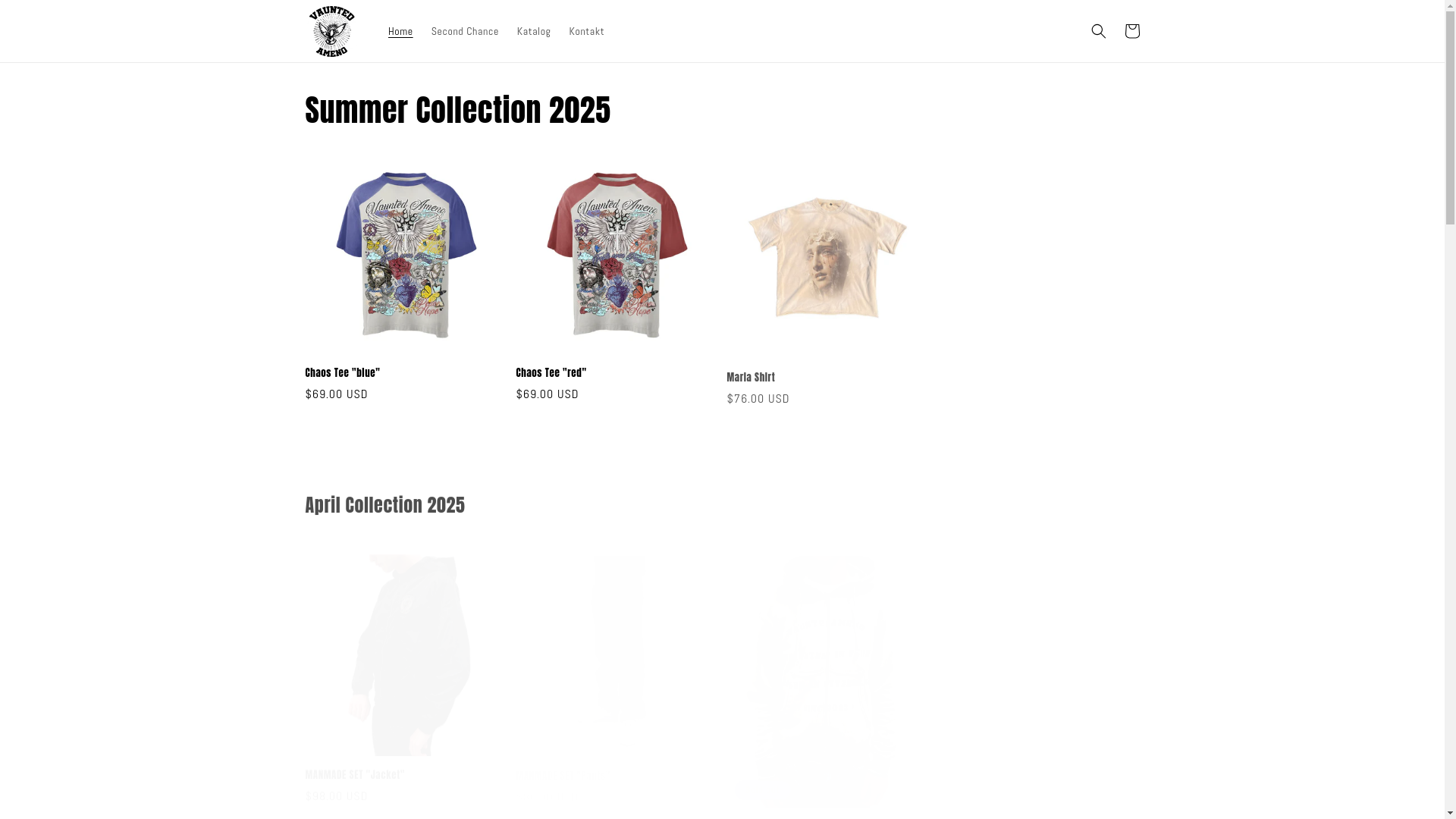 website screenshot of https://vauntedameno.com/