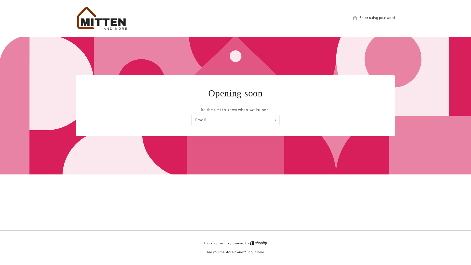 website screenshot of https://mittenandmore.com/