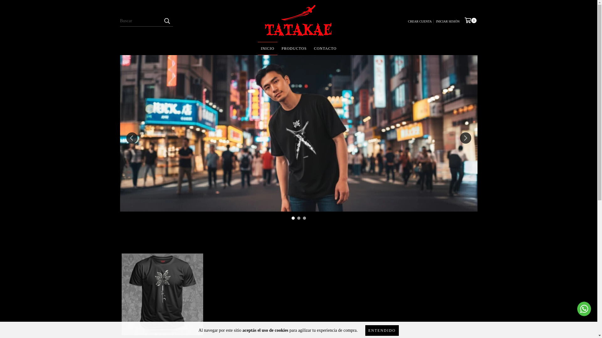 website screenshot of https://tatakae.com.ar/