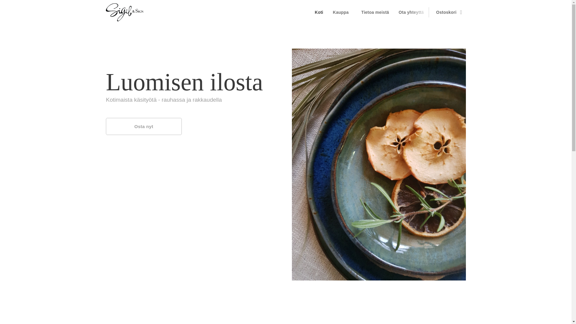 website screenshot of https://sigilandsign.fi/