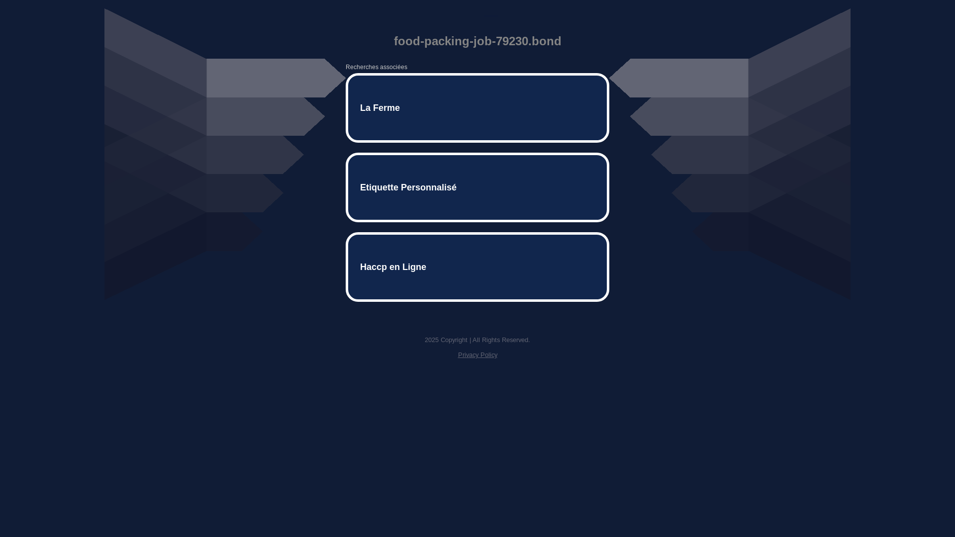 website screenshot of https://food-packing-job-79230.bond/