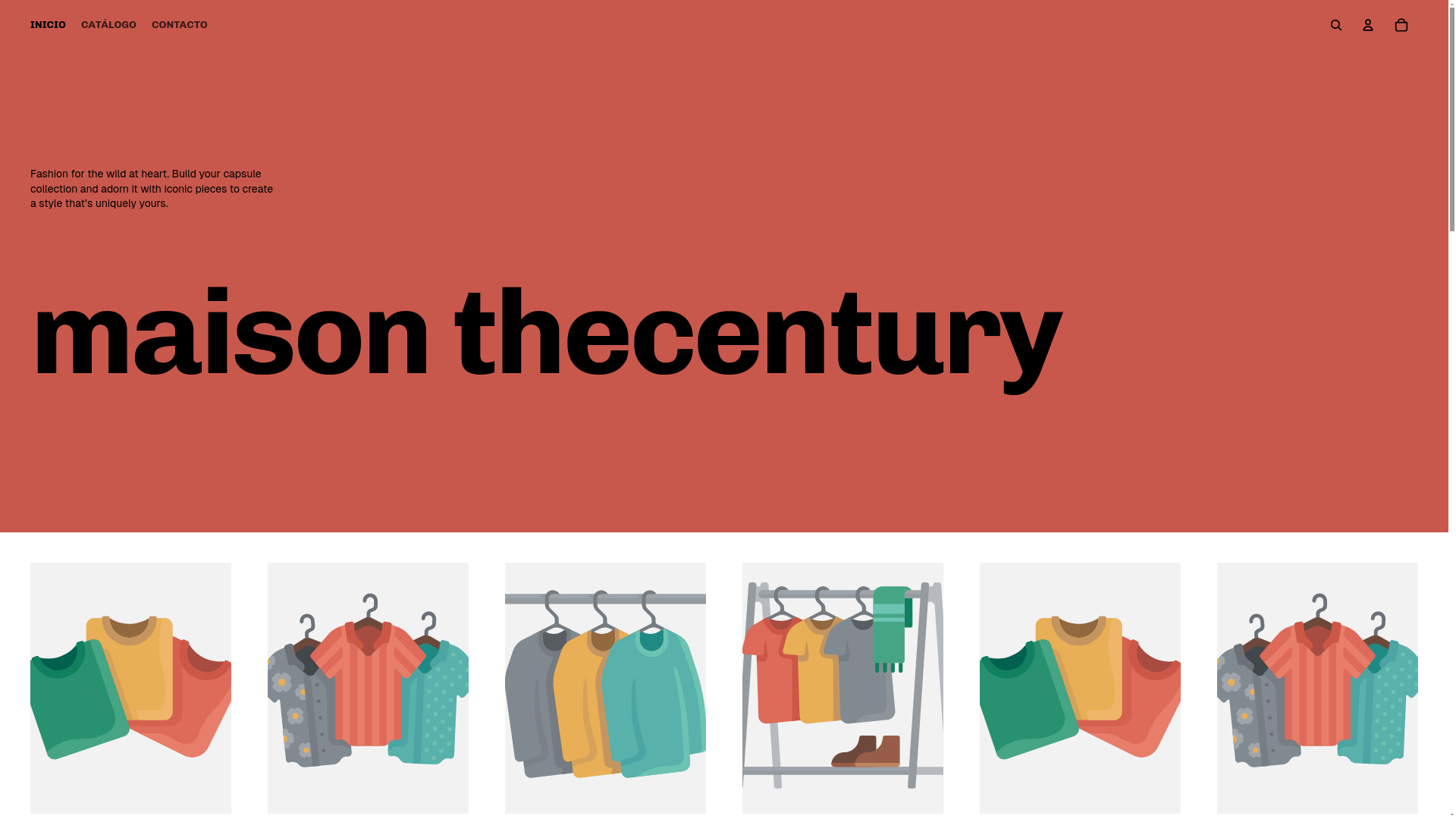 website screenshot of https://maisonthecentury.com/