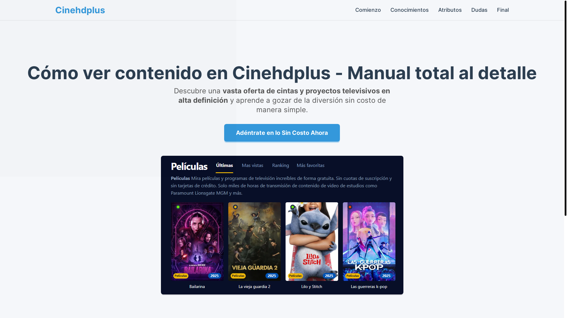 website screenshot of https://cinehdplus-5wuu.pages.dev/