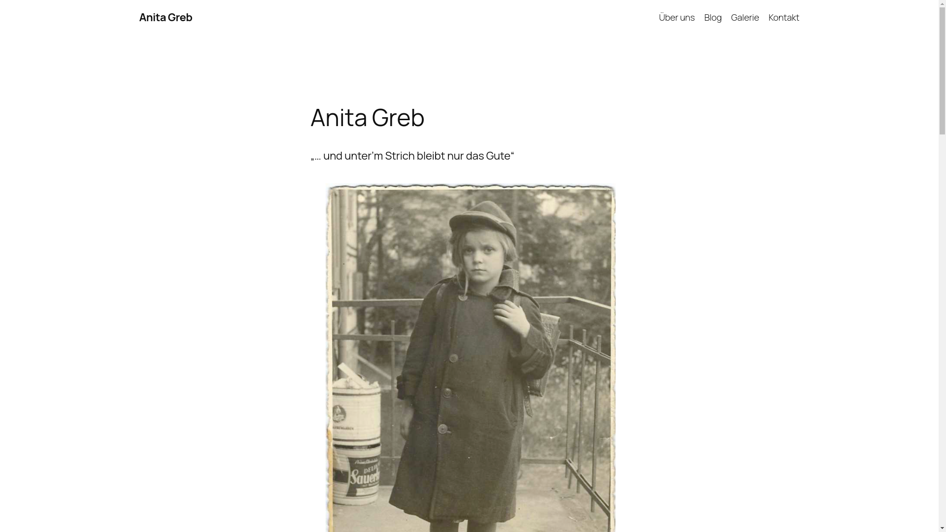 website screenshot of https://anitagreb.com/
