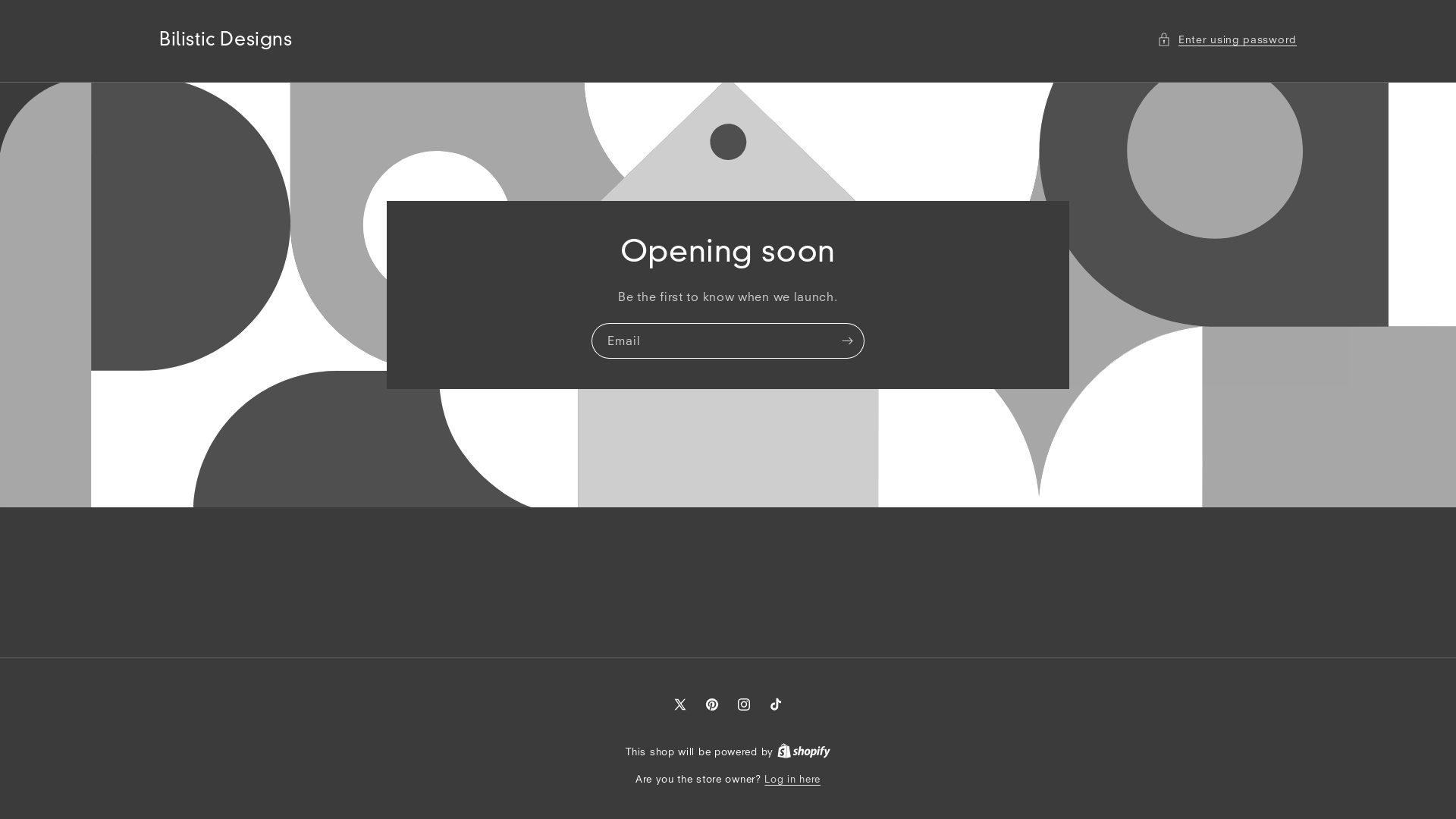 website screenshot of https://bilisticdesigns.com/