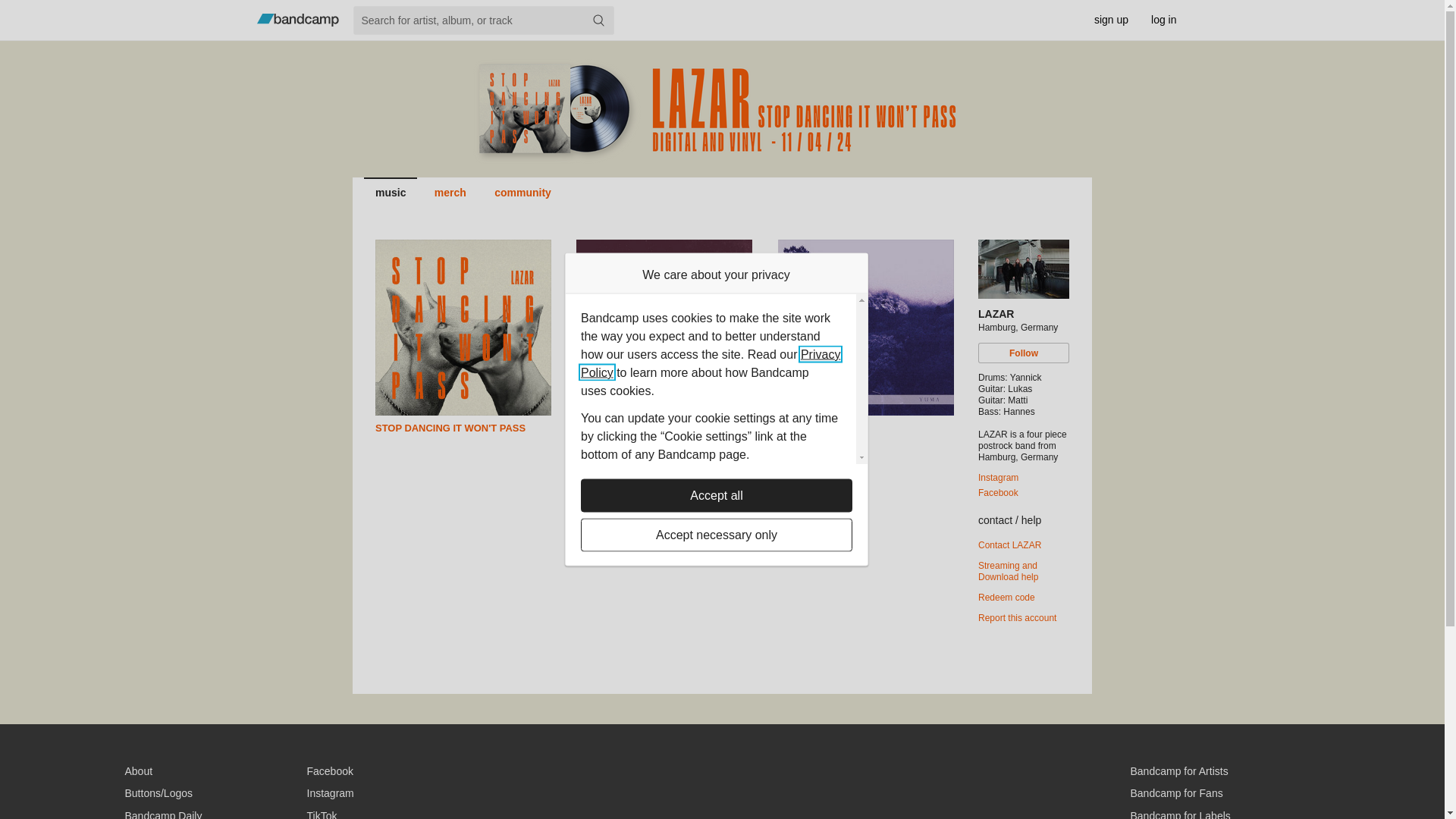 website screenshot of https://lazar-noise.de/