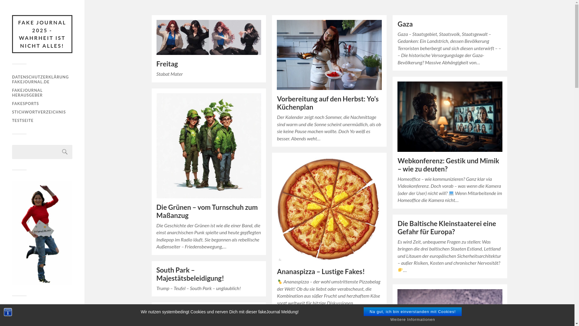 website screenshot of https://fakejournal.de/