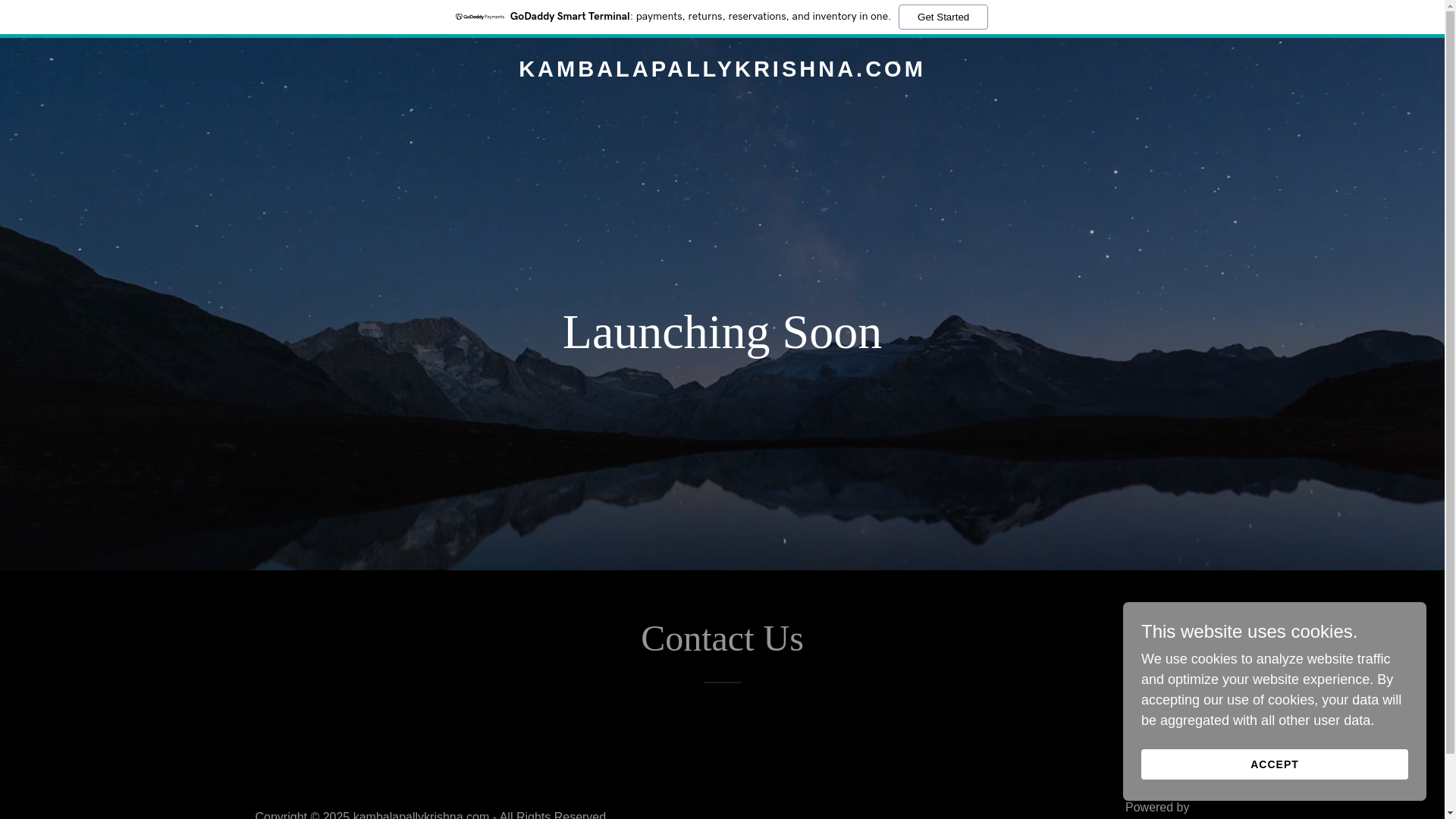 website screenshot of https://kambalapallykrishna.com/
