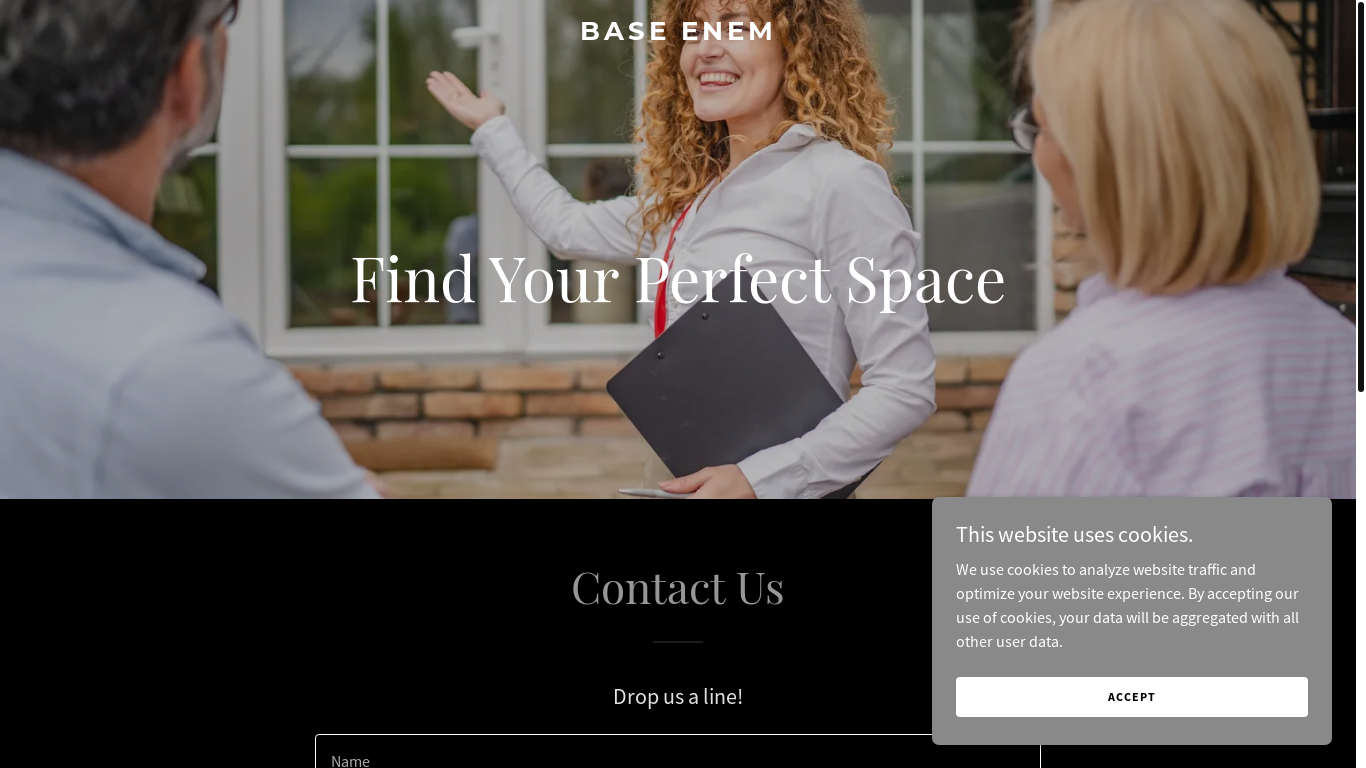 website screenshot of https://baseenem.com/