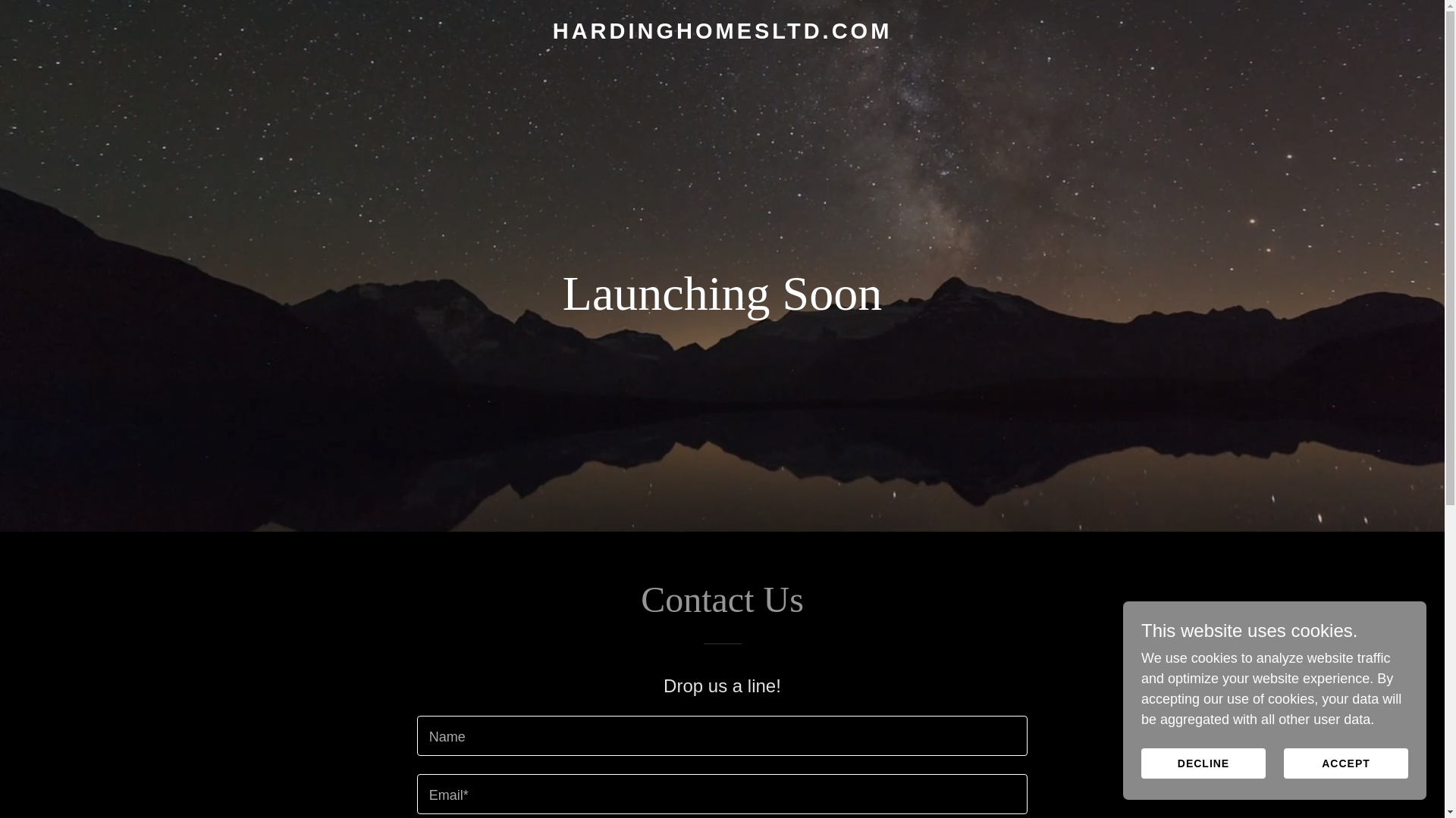 website screenshot of https://hardinghomesltd.com/