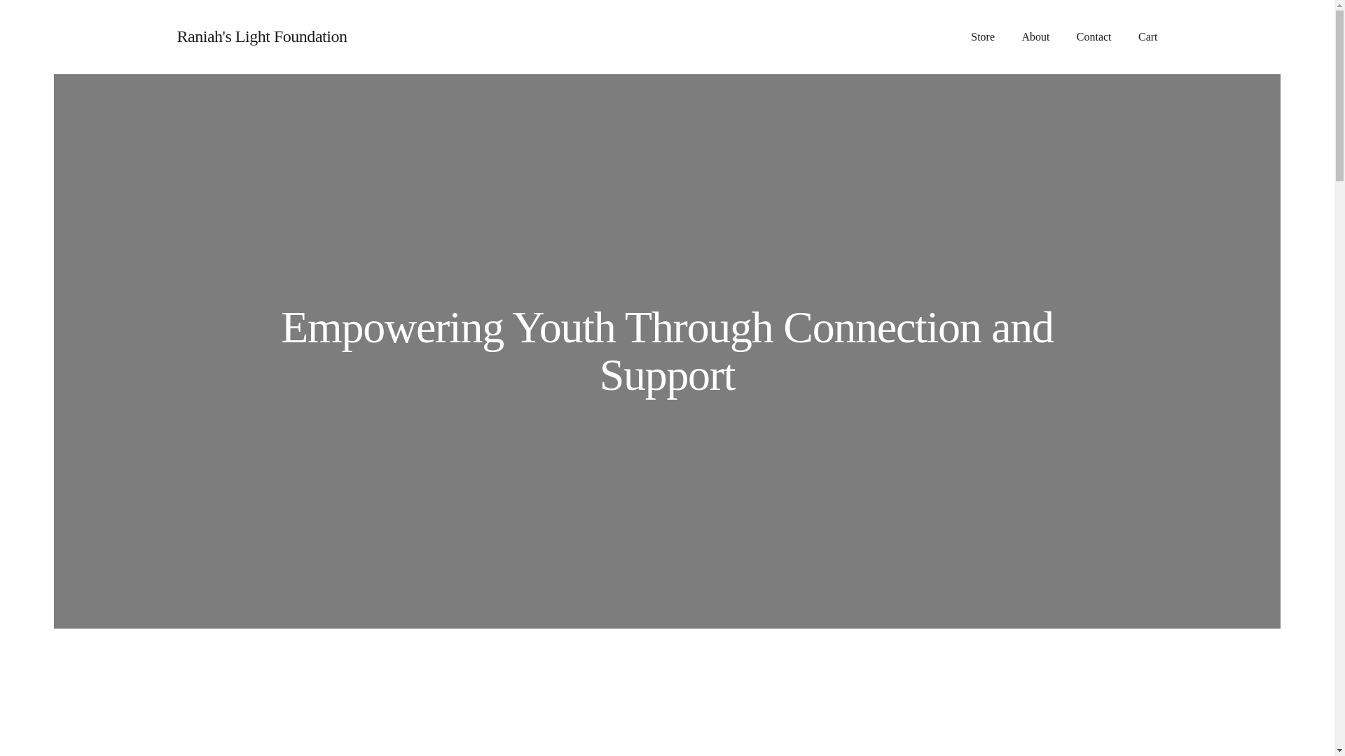website screenshot of https://raniahslightfoundation.com/