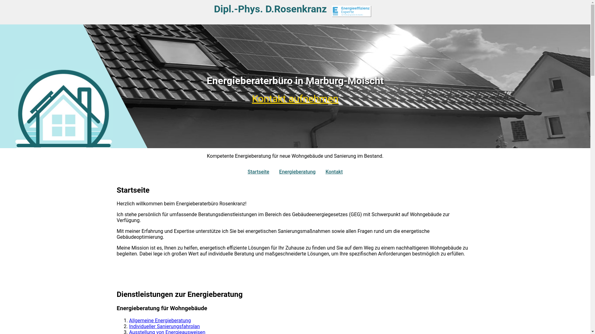website screenshot of https://energieberatung-website.pages.dev/