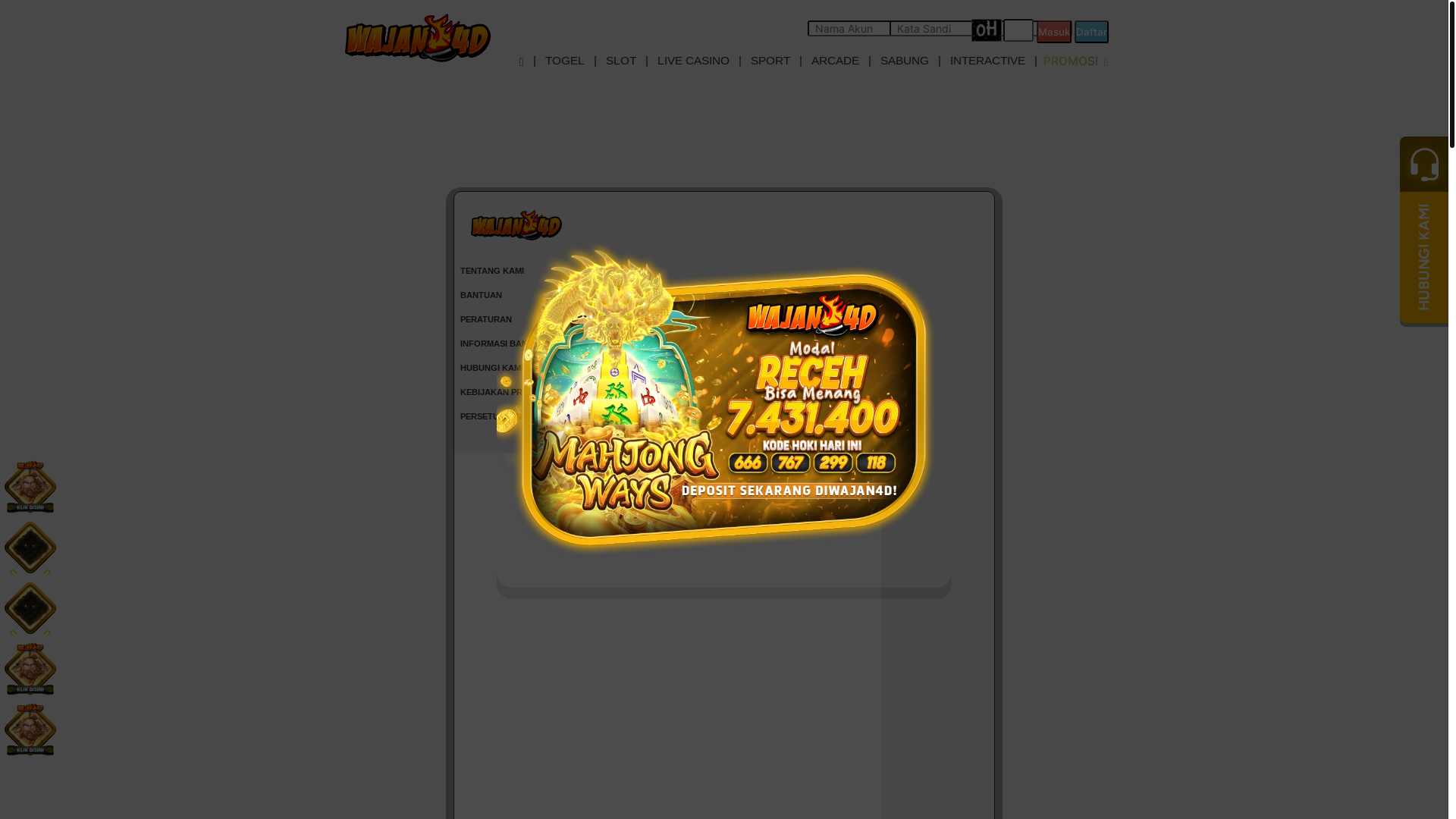 website screenshot of https://menariwjan.info/