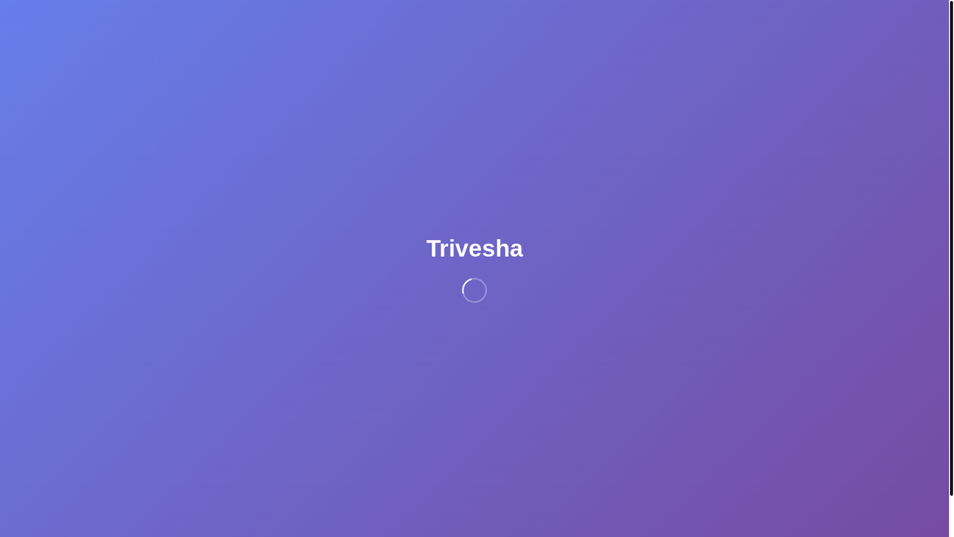 website screenshot of https://trivesha.tech/