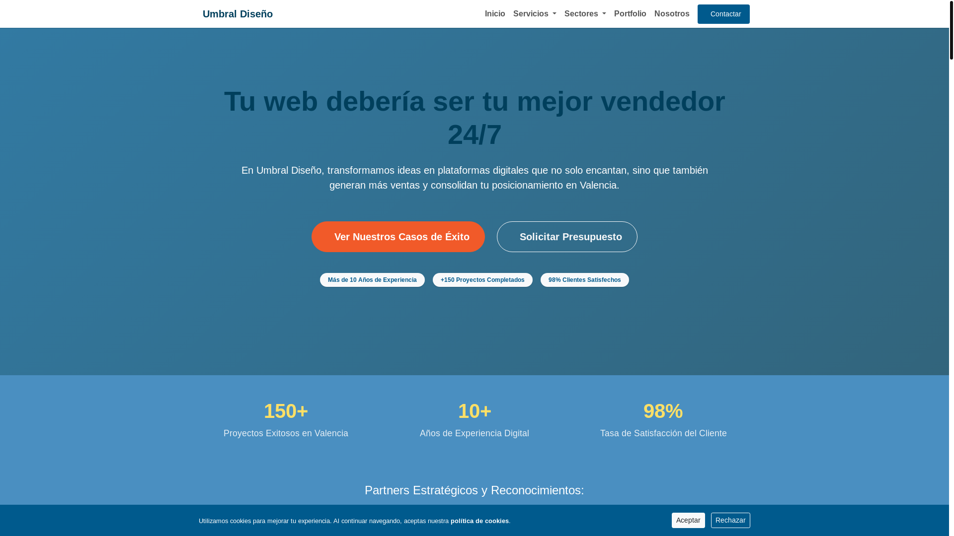 website screenshot of https://albavistadiseno.link/