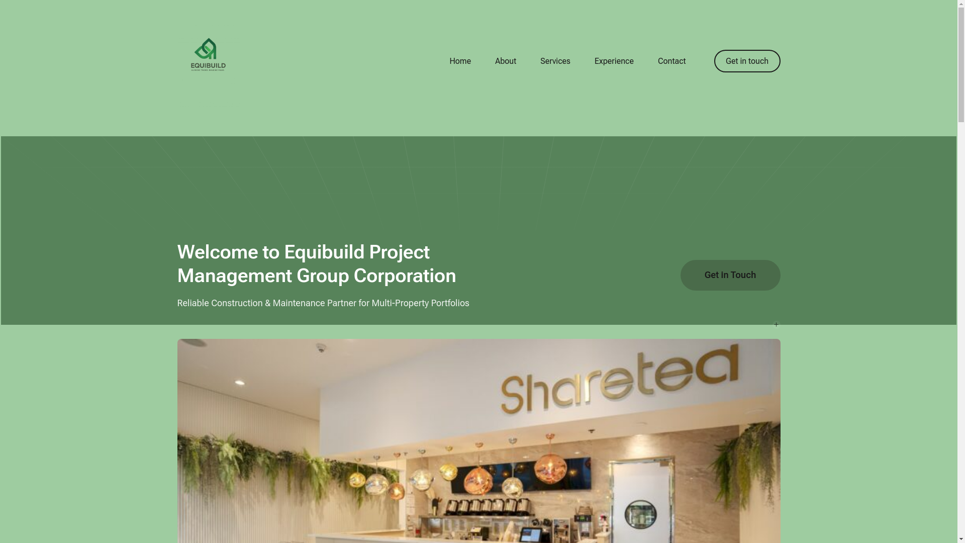 website screenshot of https://vanequibuild.com/