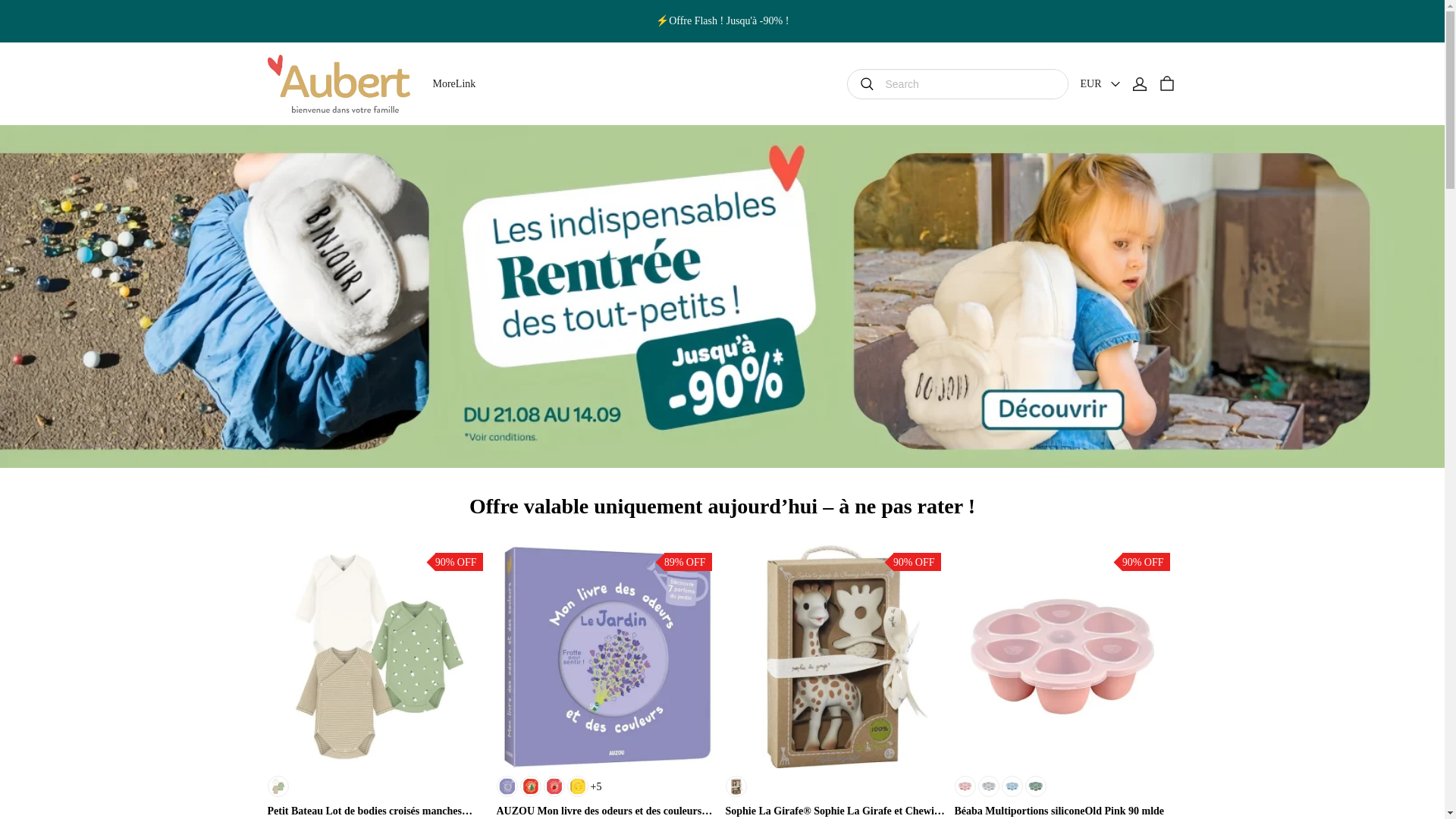 website screenshot of https://aubely-outlet.com/