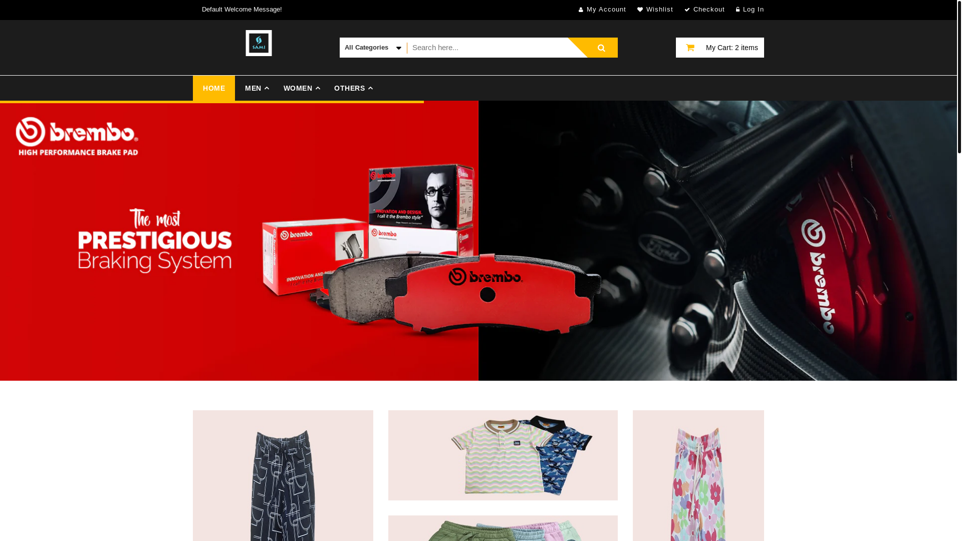 website screenshot of https://samiexportcollection.com/