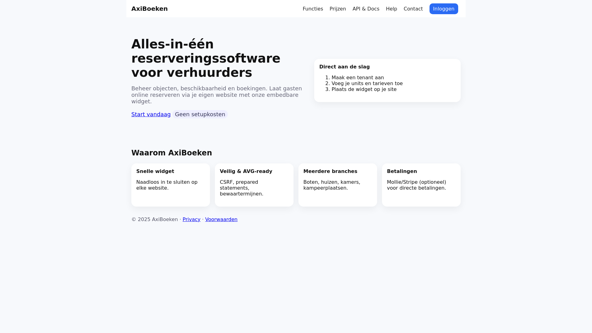 website screenshot of https://axiboeken.nl/