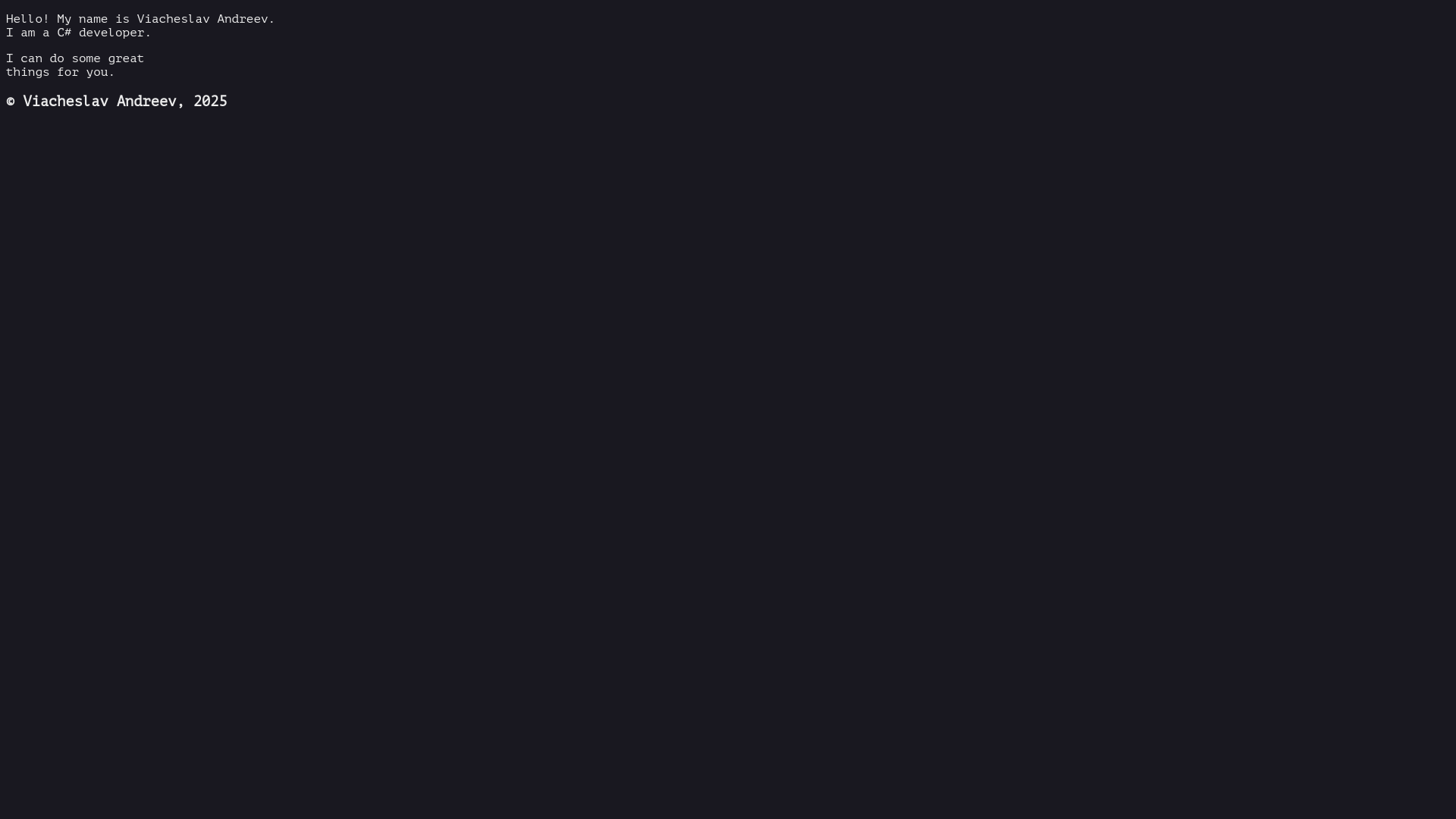 website screenshot of https://viacheslavandreev.ru/