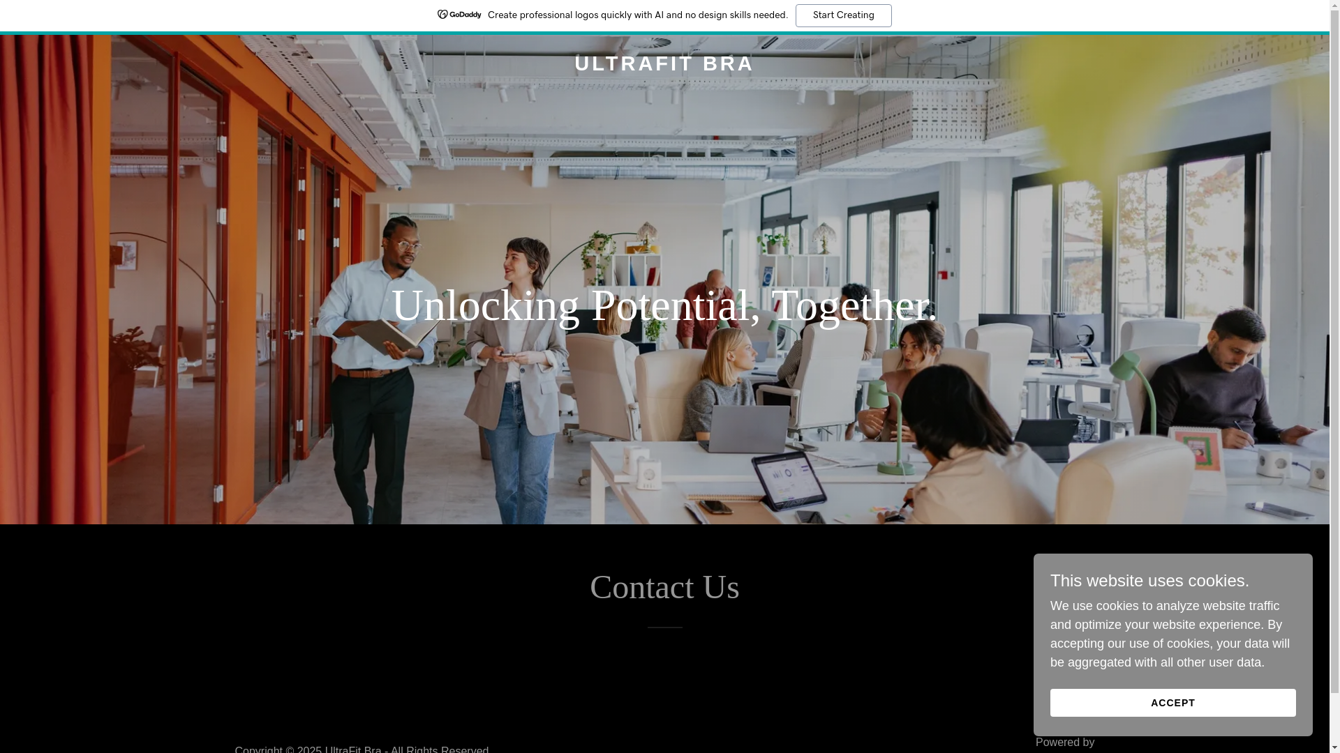 website screenshot of https://ultrafitbra.in/