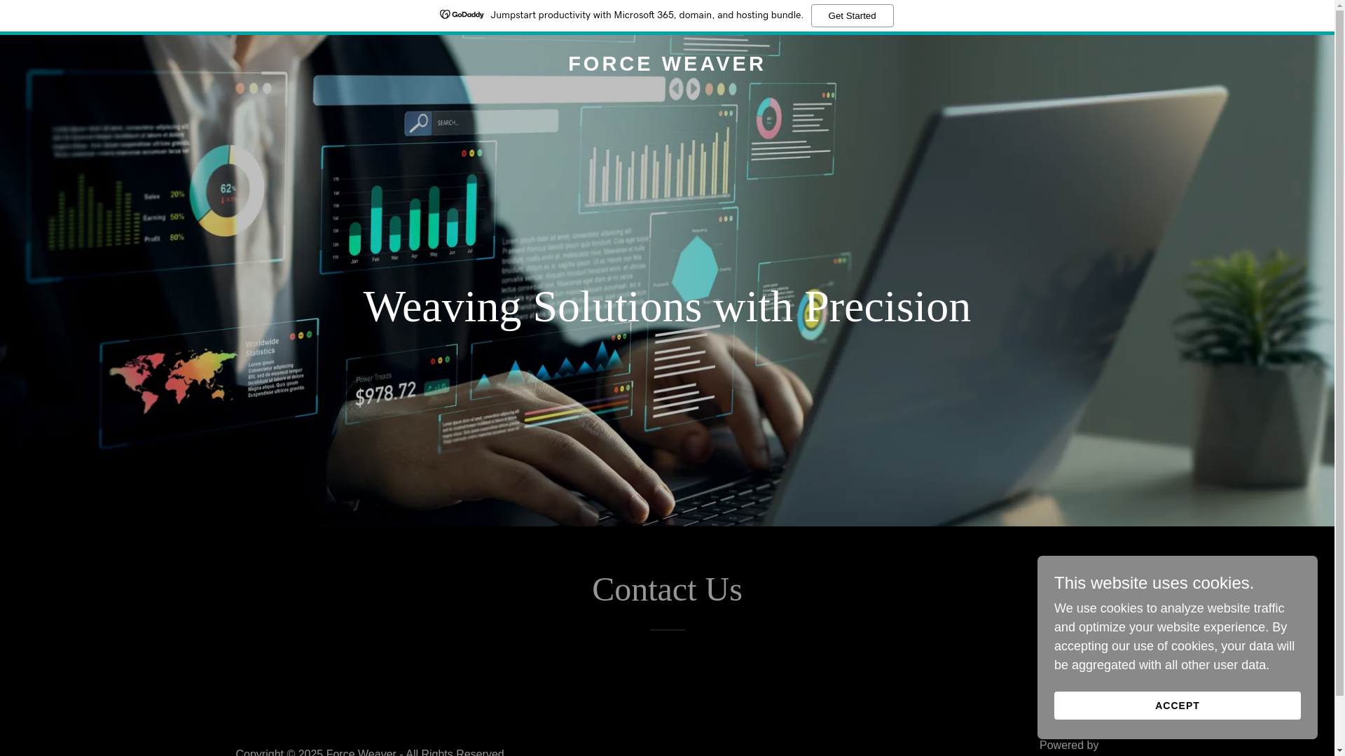 website screenshot of https://forceweaver.com/