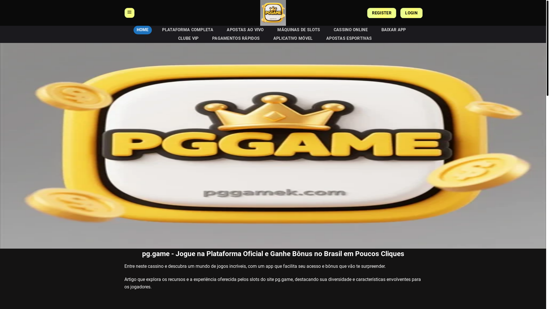 website screenshot of https://pggamek.com/