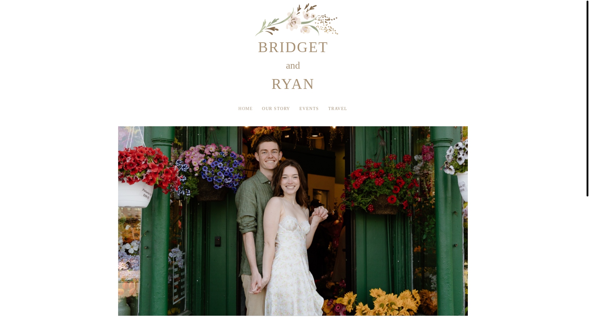 website screenshot of https://bridgetandryansayido.com/
