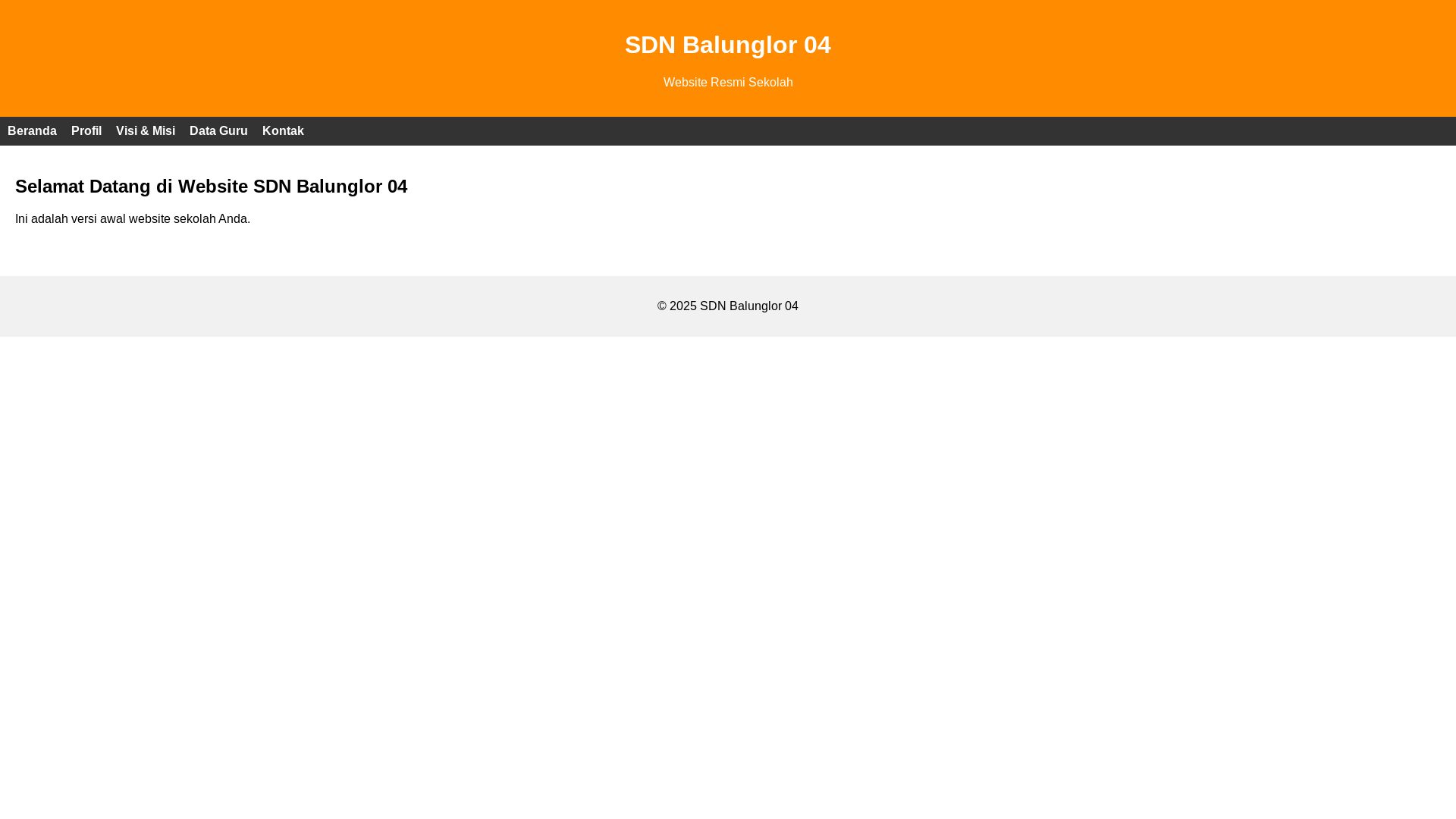 website screenshot of https://sdnbalunglor04.sch.id/