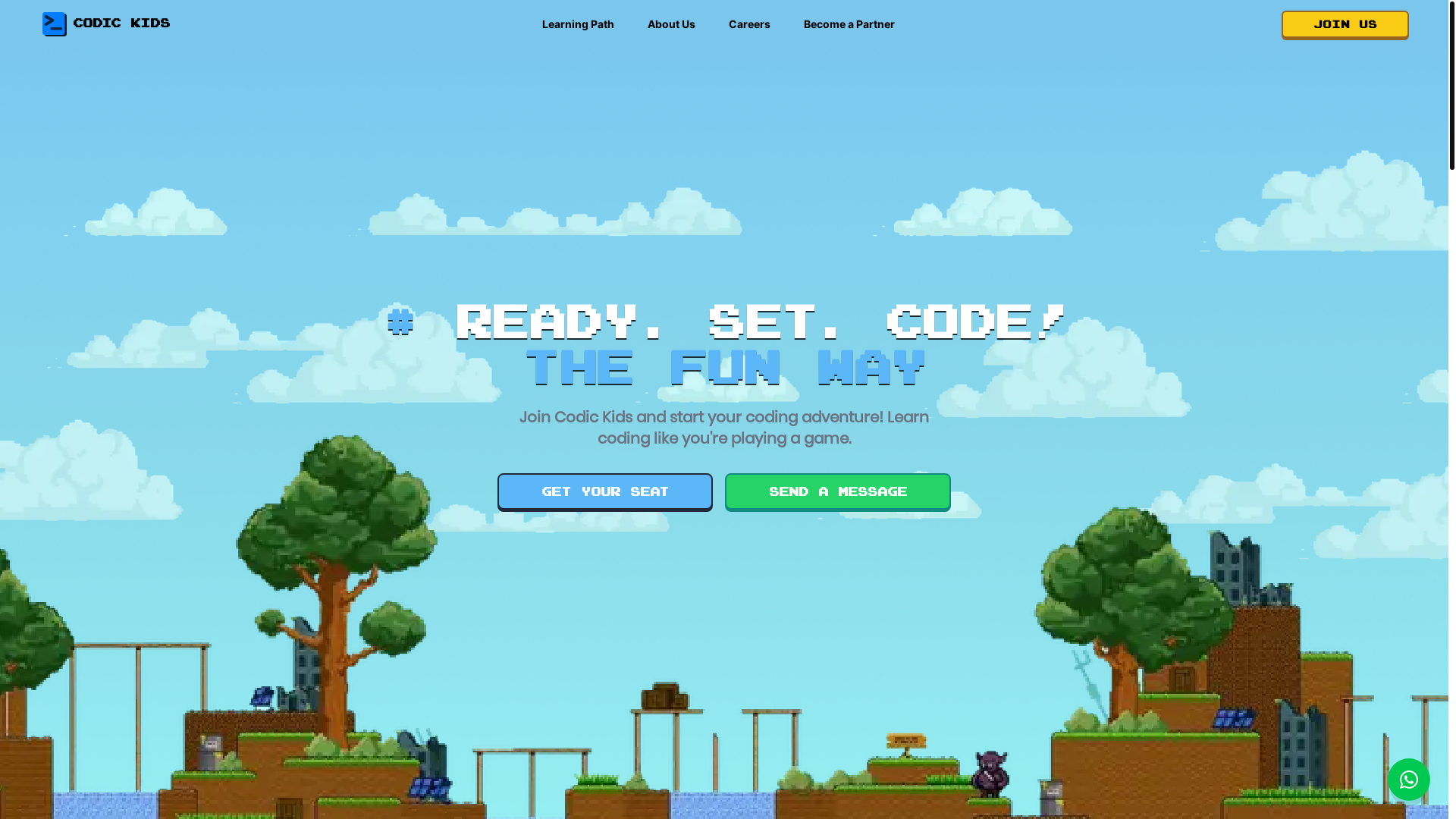 website screenshot of https://codickids.com/