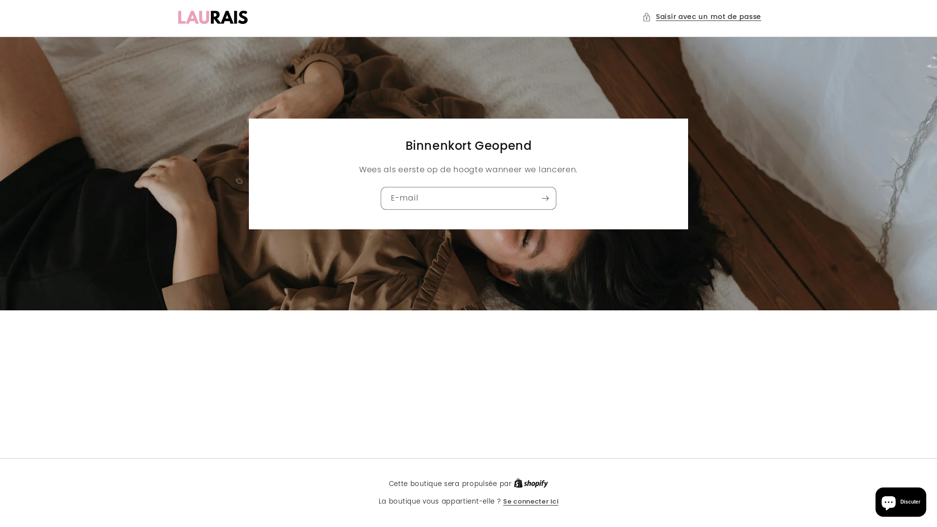 website screenshot of https://laurais.be/